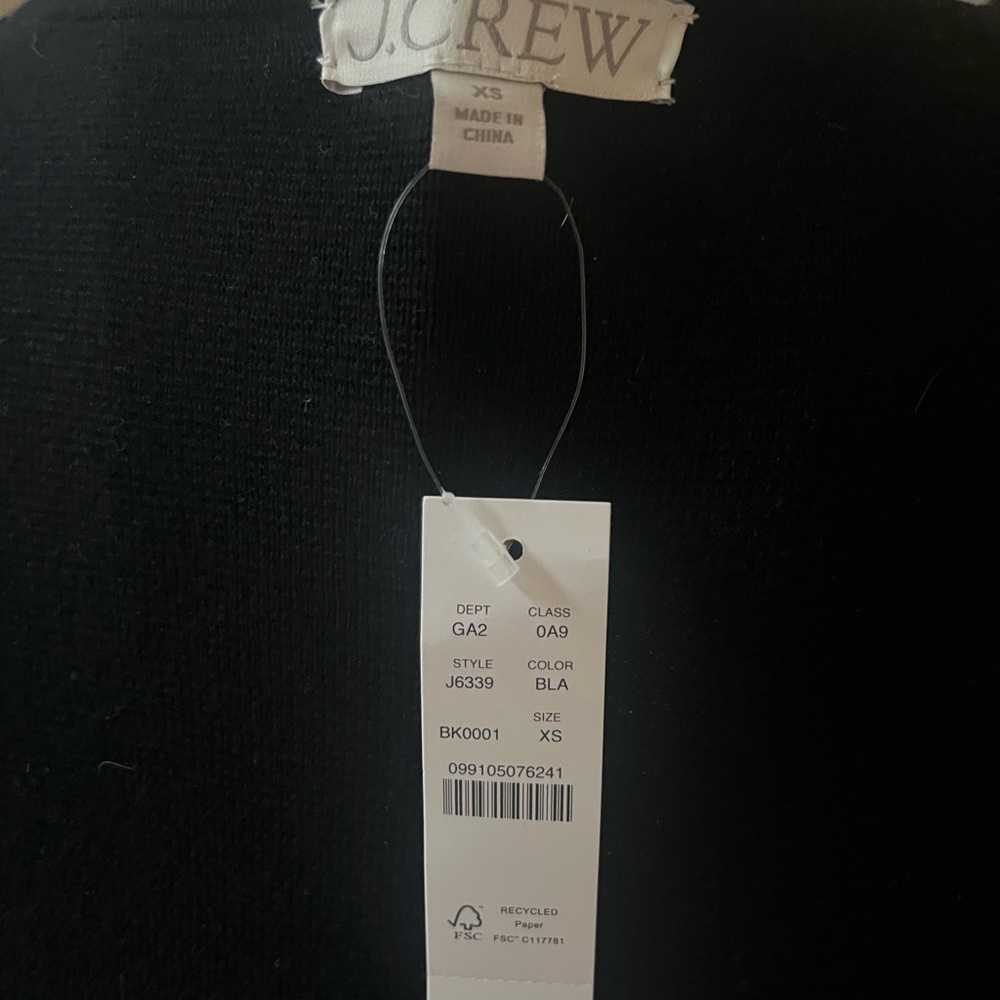 J. Crew Black Women's Cape Coat - Picture 3 of 5